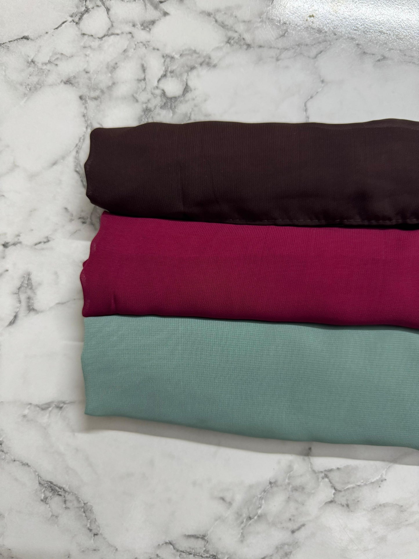 3 - PACK OF 3 GEORGATTE HIJABS