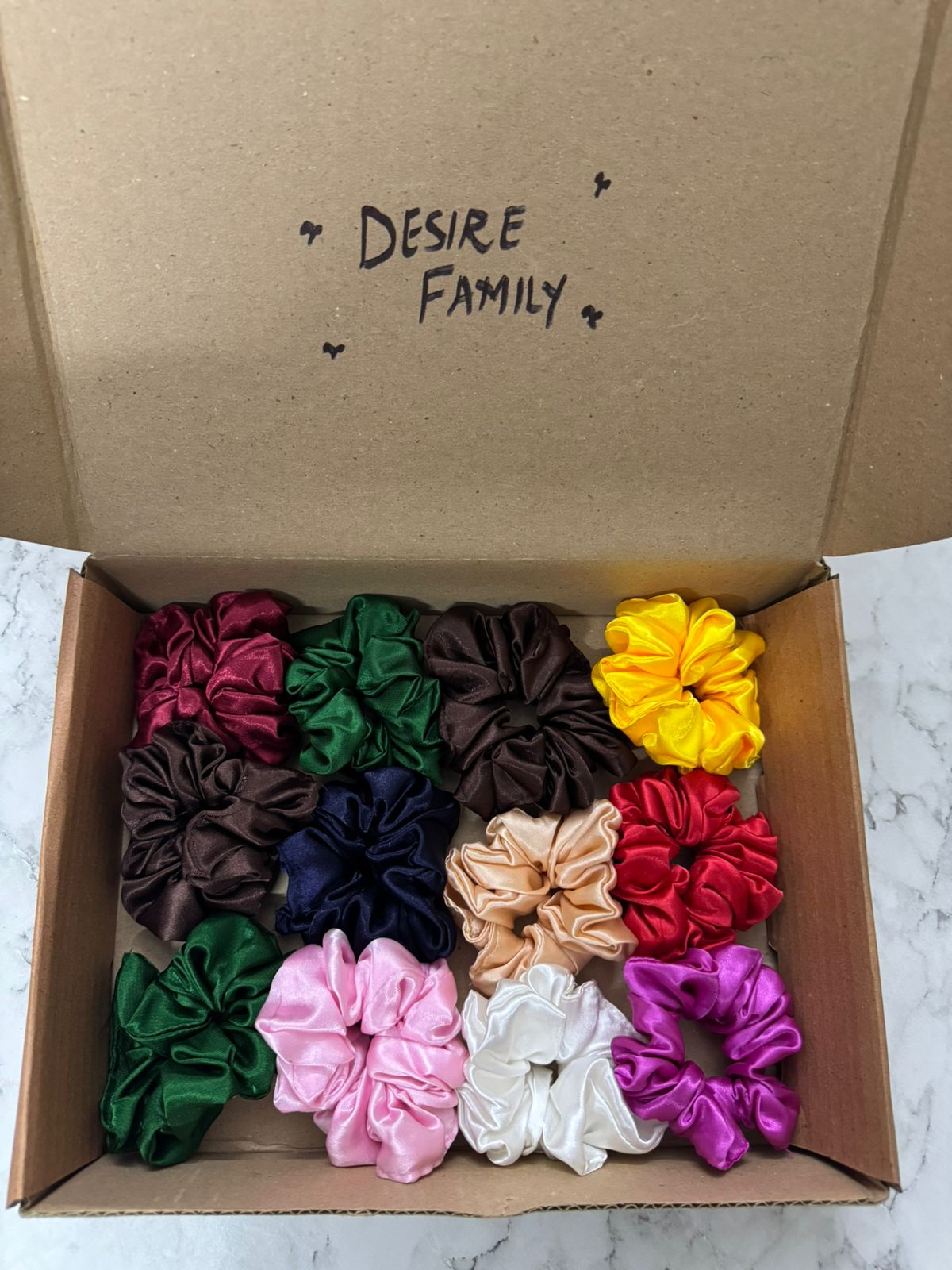 8 - PACK OF 12 SCRUNCHIES